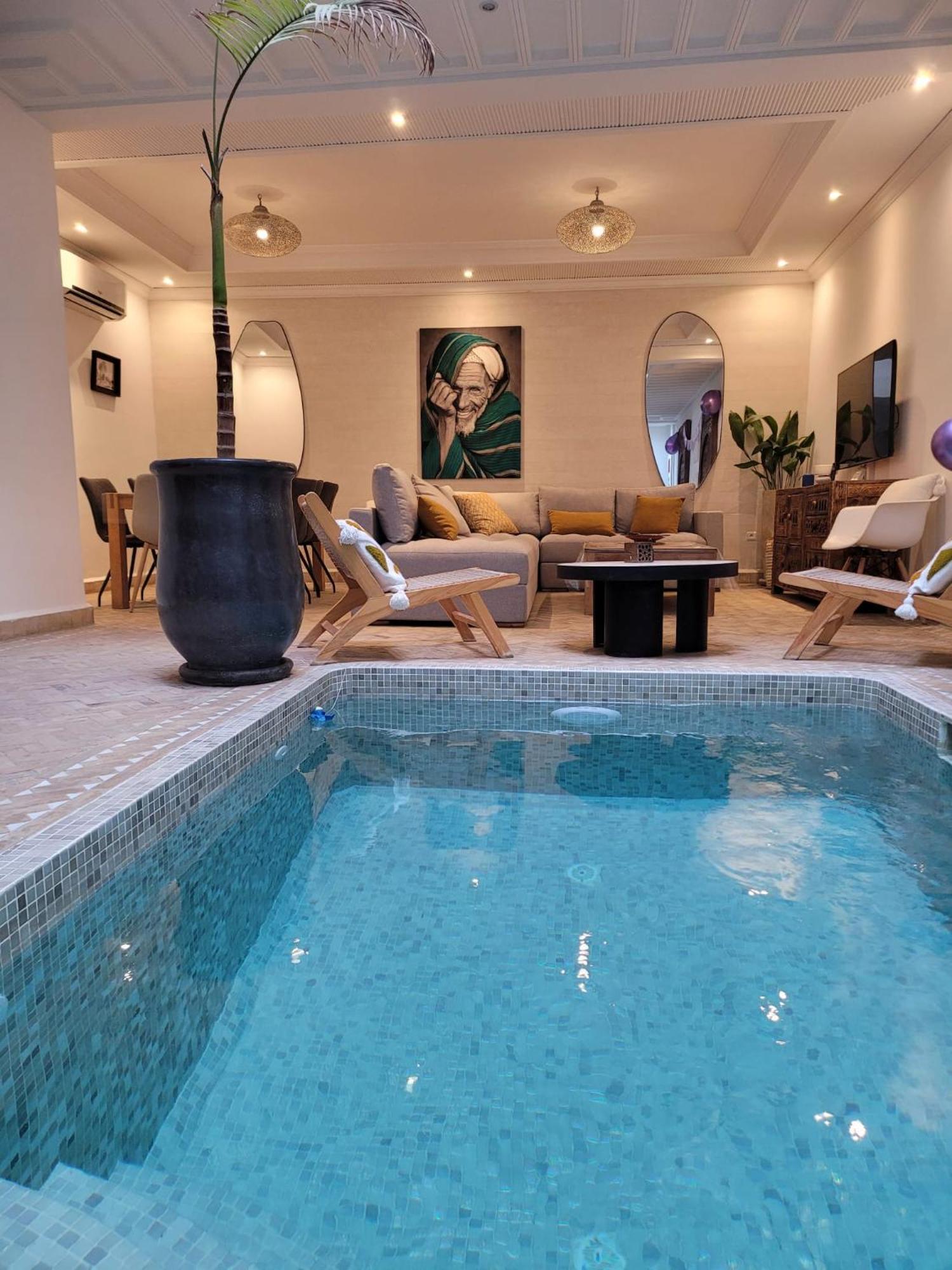 Riad Melilo Avec Piscine Chauffee มาร์ราเกช ภายนอก รูปภาพ